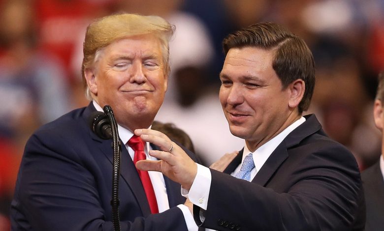 Donald Trump and Ron DeSantis