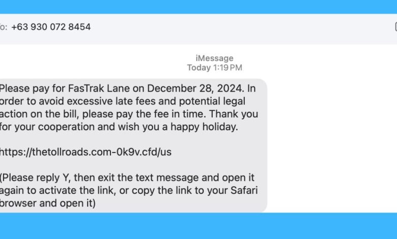 Fake toll road texts sweep America as Chinese scammers target US drivers