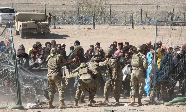 Migrants in El Paso, Texas