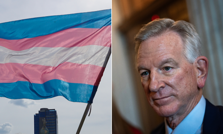 Transgender flag, Tommy Tuberville