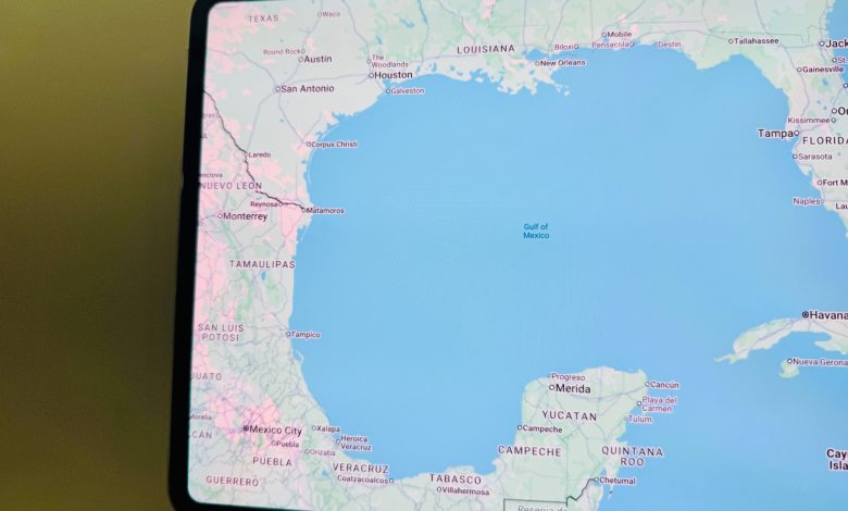 Gulf of Mexico on Google Maps.