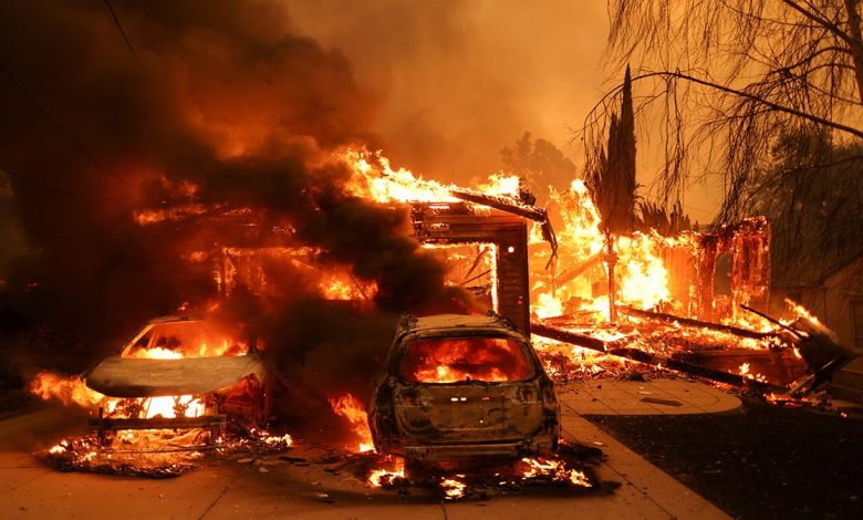 Eaton wildfire in Altadena