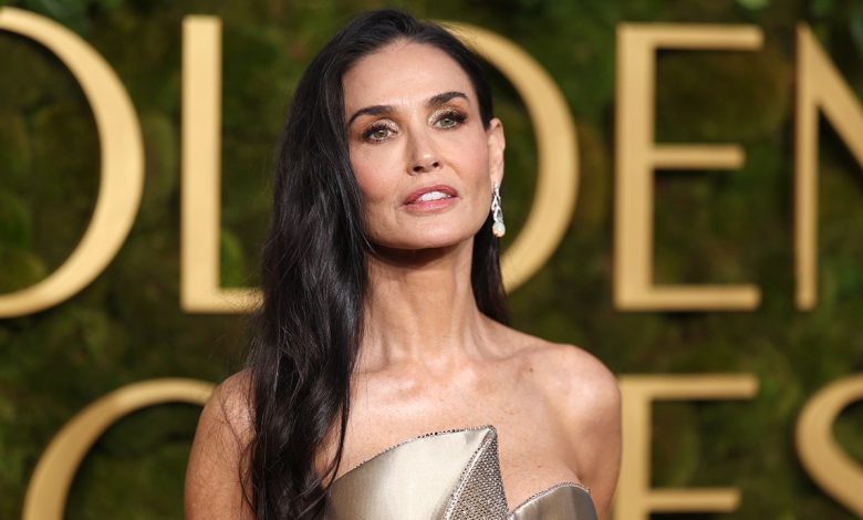 Demi Moore wins first Golden Globe