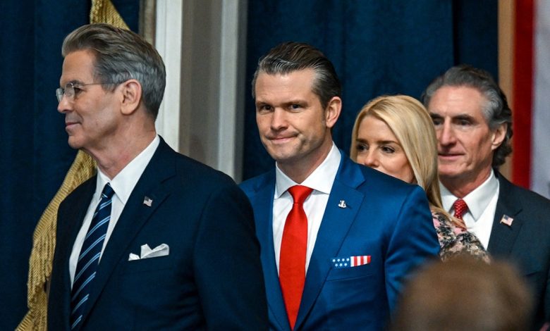 Pete Hesgeth attends President Donald Trump's Inauguration