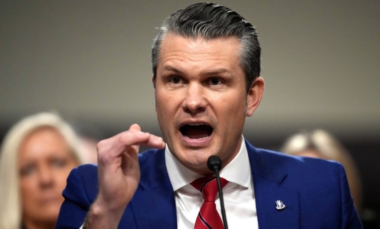 Pete Hegseth at confirmation hearing