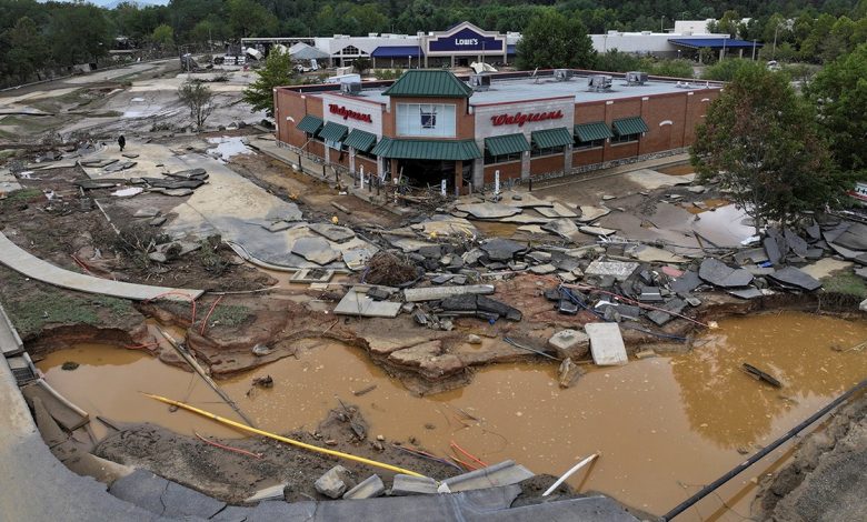 Asheville, NC Helene damage