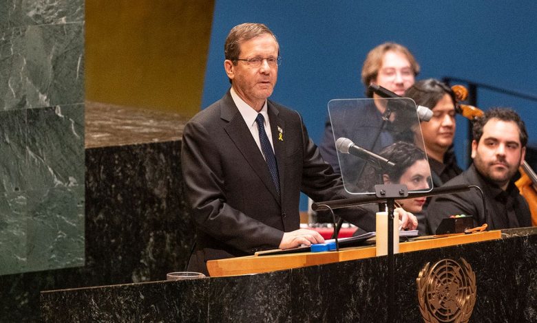 Israeli President Herzog highlights antisemitism in UN speech as new report shows shocking trend