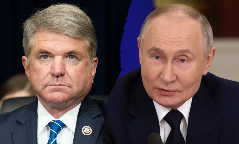 Michael McCaul and Vladimir Putin