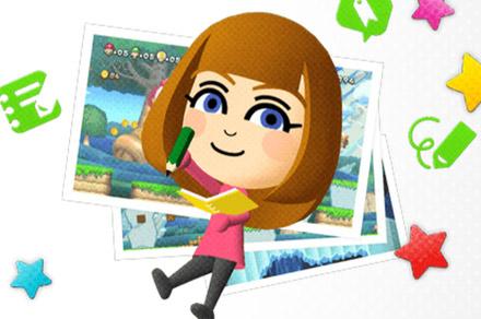 A mii drawing in a book.