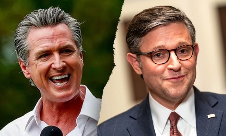 Gavin Newsom, Mike Johnson