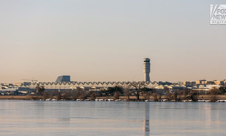 A general view of Reagan National Airport in Arlington, Virginia