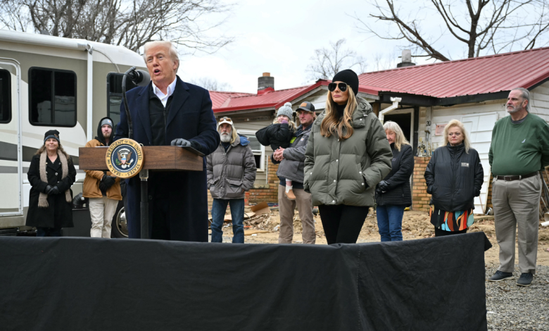 Trump and Melania in North Carolina