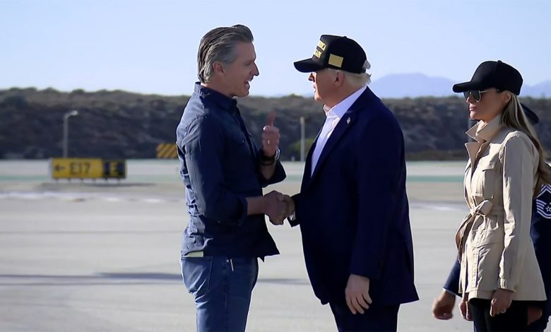 Newsom and Trump face off