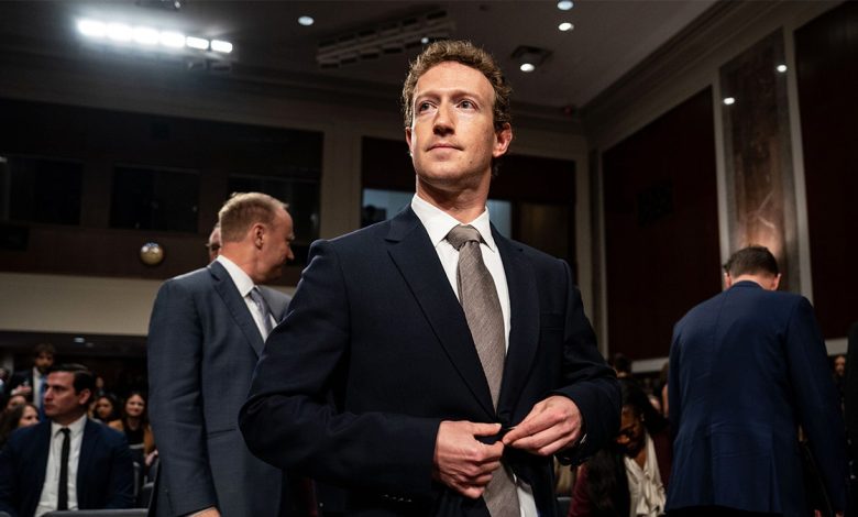 Mark Zuckerberg attending a Senate Judiciary Committee hearing