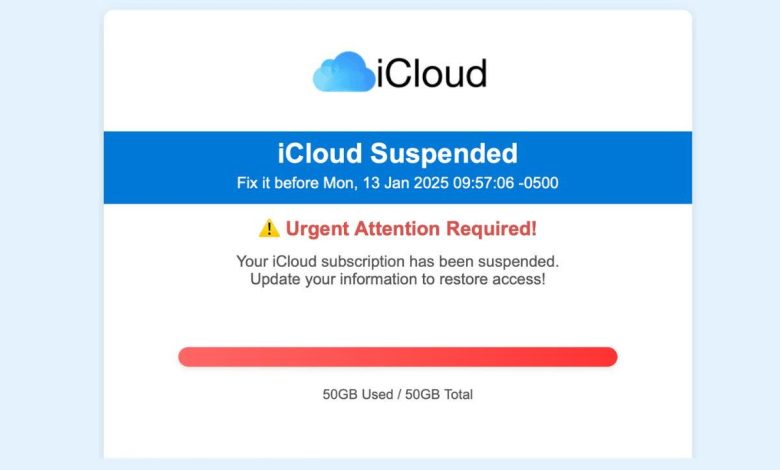 Don't fall for that sneaky iCloud storage alert in your inbox