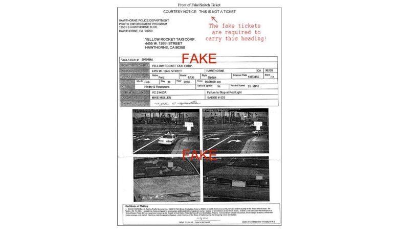 Is your camera ticket a fake? Here’s how to tell