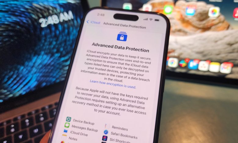 Advanced Data Protection feature on iPhone.