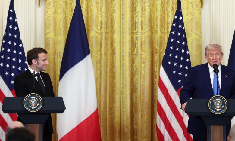 Trump, Emmanuel Macron hold press conference