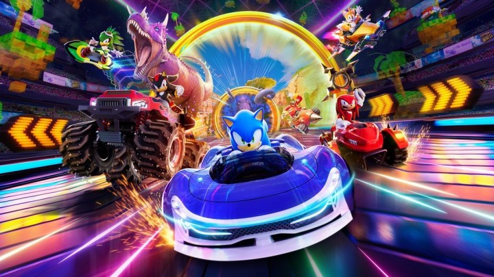 A screenshot of Sonic Racing: CrossWorlds.