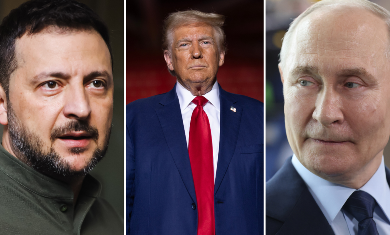 trump, putin and zelenskyy