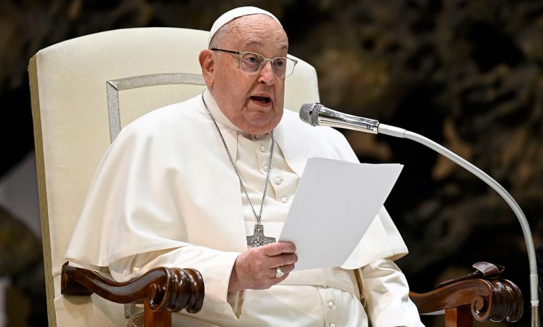 Pope Francis Delivers His Weekly Audience At The Vatican