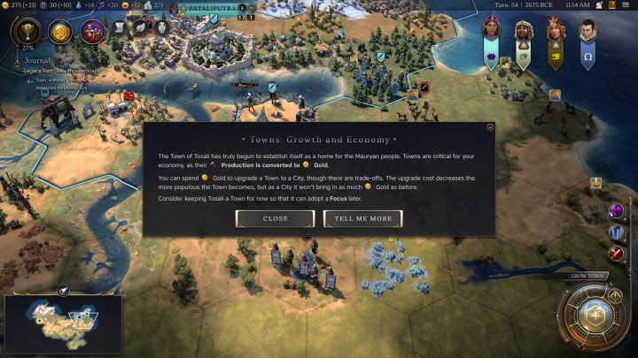 A tutorial on towns in Civilization 7.