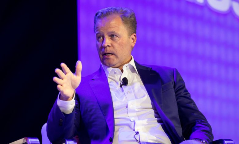 Brian Quintenz, head of policy at a16z Crypto, during the Permissionless II event in Austin, Texas, US, on Monday, Sept. 11, 2023. The conference connects DeFi builders, DAO participants, protocol developers, crypto companies, funds, and institutions at the world's largest DeFi event. Photographer: Thomas Allison/Bloomberg via Getty Images