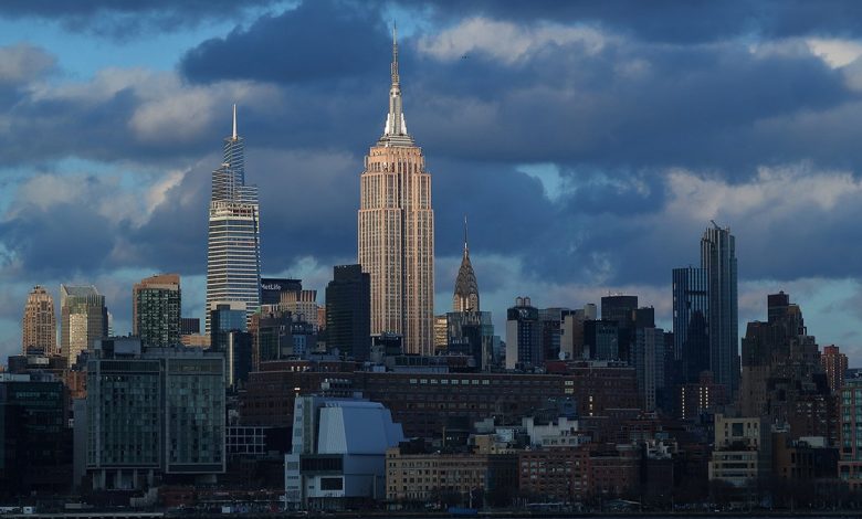 New York City skyline taken from Jersey side