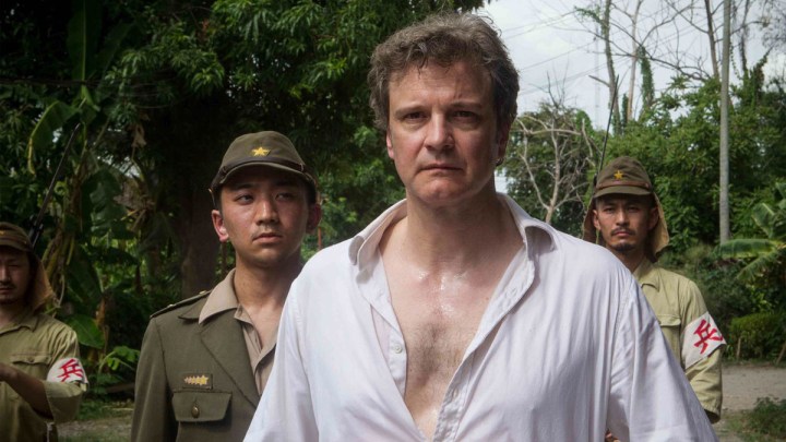 Colin Firth as a prisoner of war in The Railway Man.