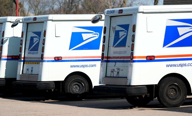 USPS trucks