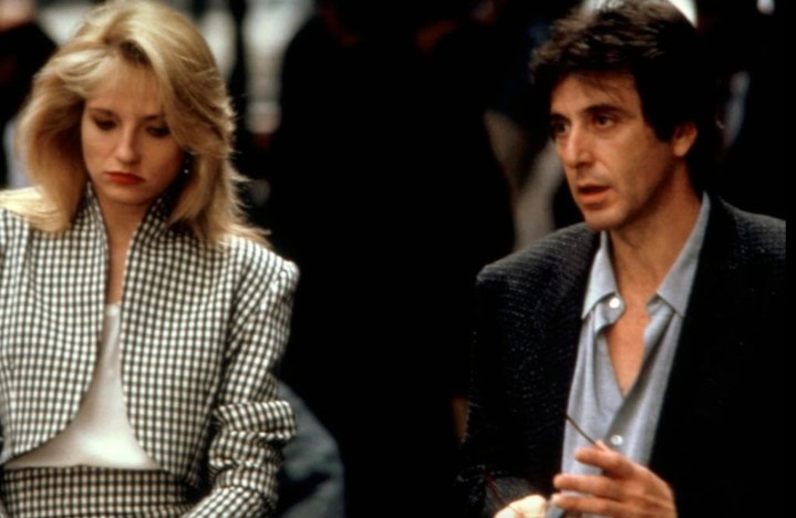 Al Pacino stands next to a woman in Sea of Love.