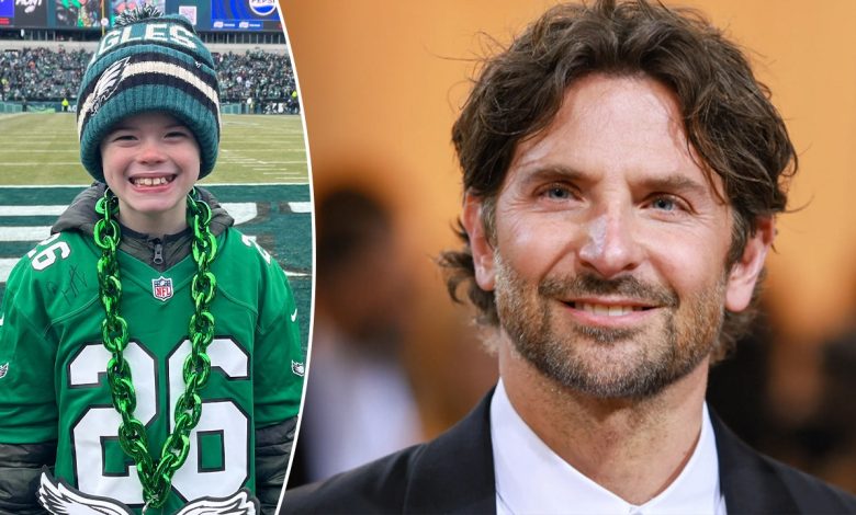 Young Philadelphia Eagles fan reacts to Super Bowl surprise from Bradley Cooper