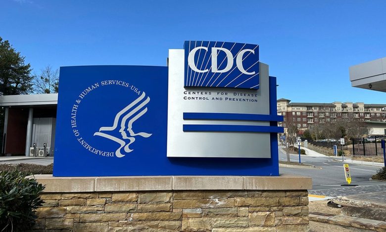 sign stands at an entrance to the main campus of the Center for Disease Control and Prevention