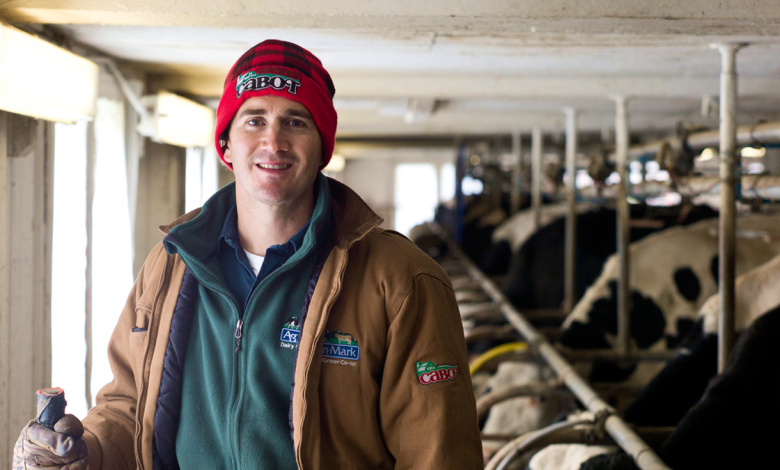 Blake Gendebien in dairy farmer