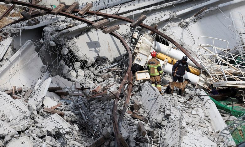 At least four dead in South Korea highway construction project collapse