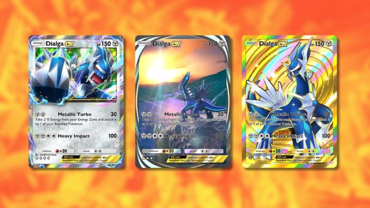 Dialga ex cards in Pokemon TCG Pocket.