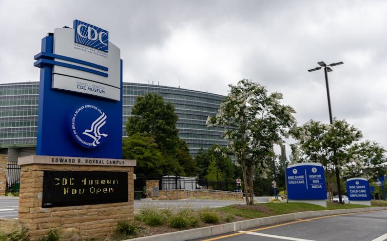 A photo of the CDC headquarters.