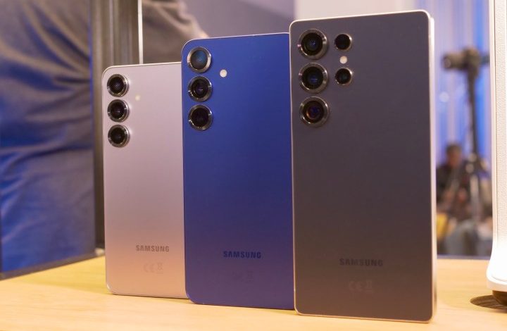 The Samsung Galaxy S25, Galaxy S25 Plus, and Galaxy S25 Ultra.