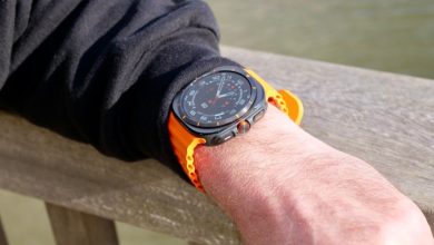 A person wearing the Samsung Galaxy Watch Ultra.