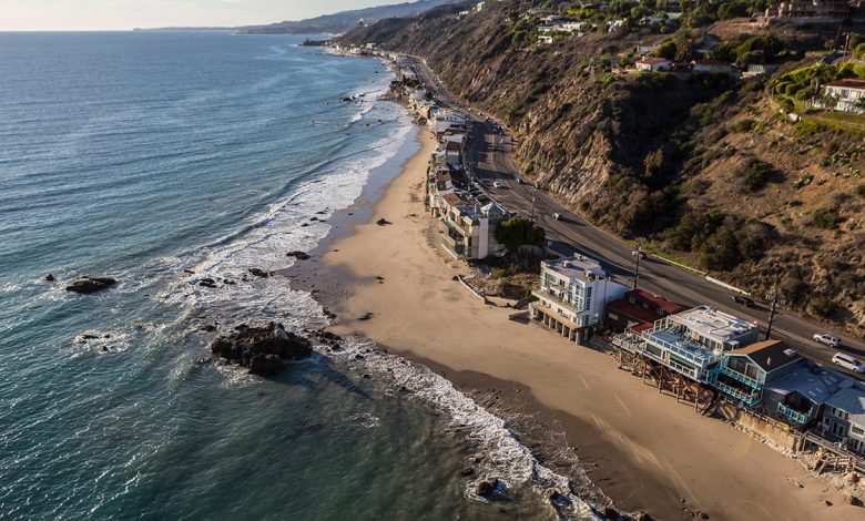 Malibu, California shoreline