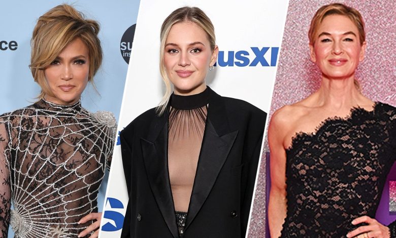 Jennifer Lopez, Kelsea Ballerini, Renée Zellweger stun in lace, sheer and cut-outs: PHOTOS