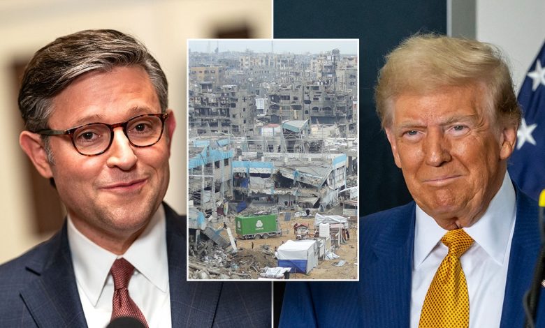 Mike Johnson, Donald Trump, and the Gaza Strip