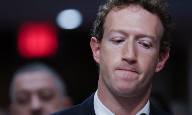 Mark Zuckerberg, CEO of Meta testifies before the Senate Judiciary Committee at the Dirksen Senate Office Building on January 31, 2024 in Washington, DC.