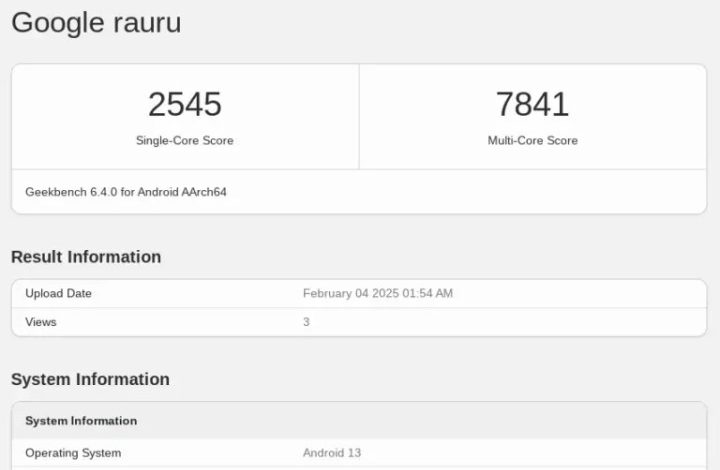 Motherboard ‘Navi' benchmark that may be the MediaTek MT8196 chip.