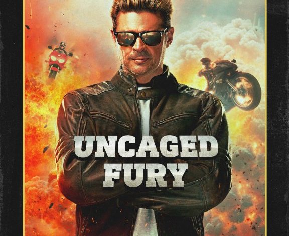 Johnny Cage poses on the poster for Uncaged Fury.