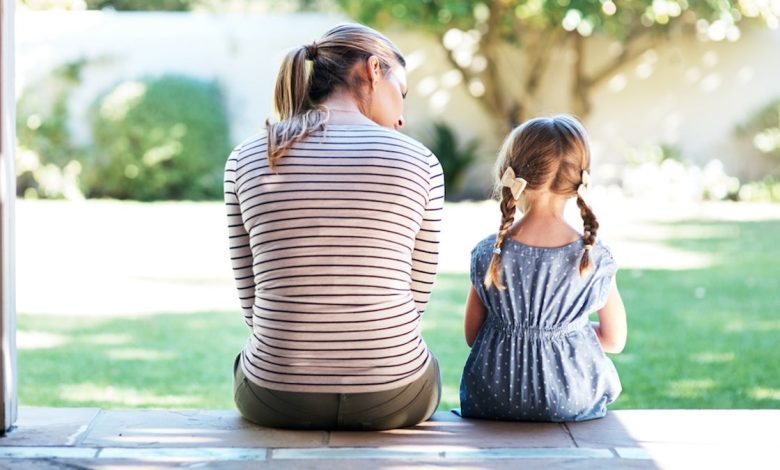 Mother with daughter