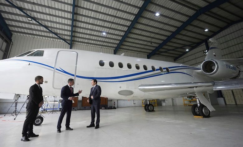 A plane seized by the U.S. in the Dominican Republic.