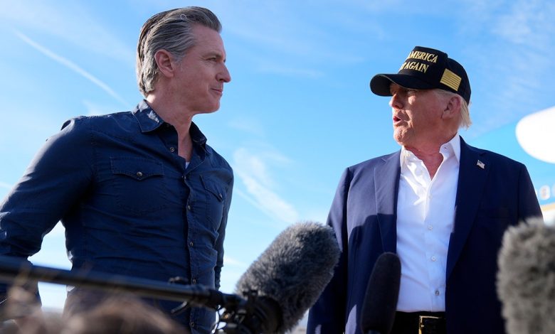 President Donald Trump meets California Governor, Gavin Newsom where they will discuss the wildfires