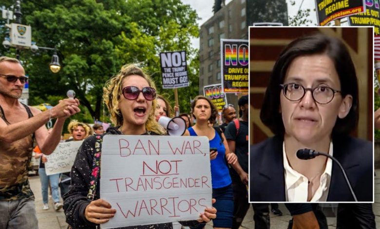 U.S. District Judge Ana Reyes is pictured with a group of protesters