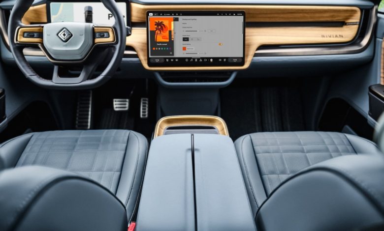 Rivian dashboard